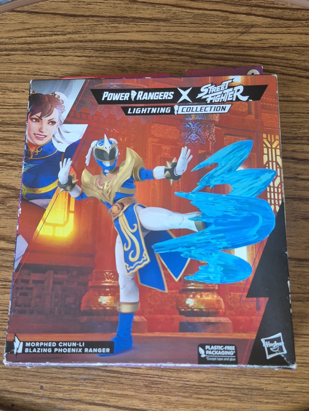 New Hasbro Power Rangers Morphed Chun-Li Blazing Phoenix Ranger -Blue,White,Gold